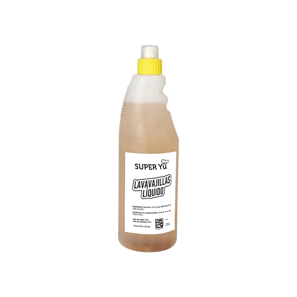 Lavavajillas líquido Super Yu (800 ml) - Imagen 1
