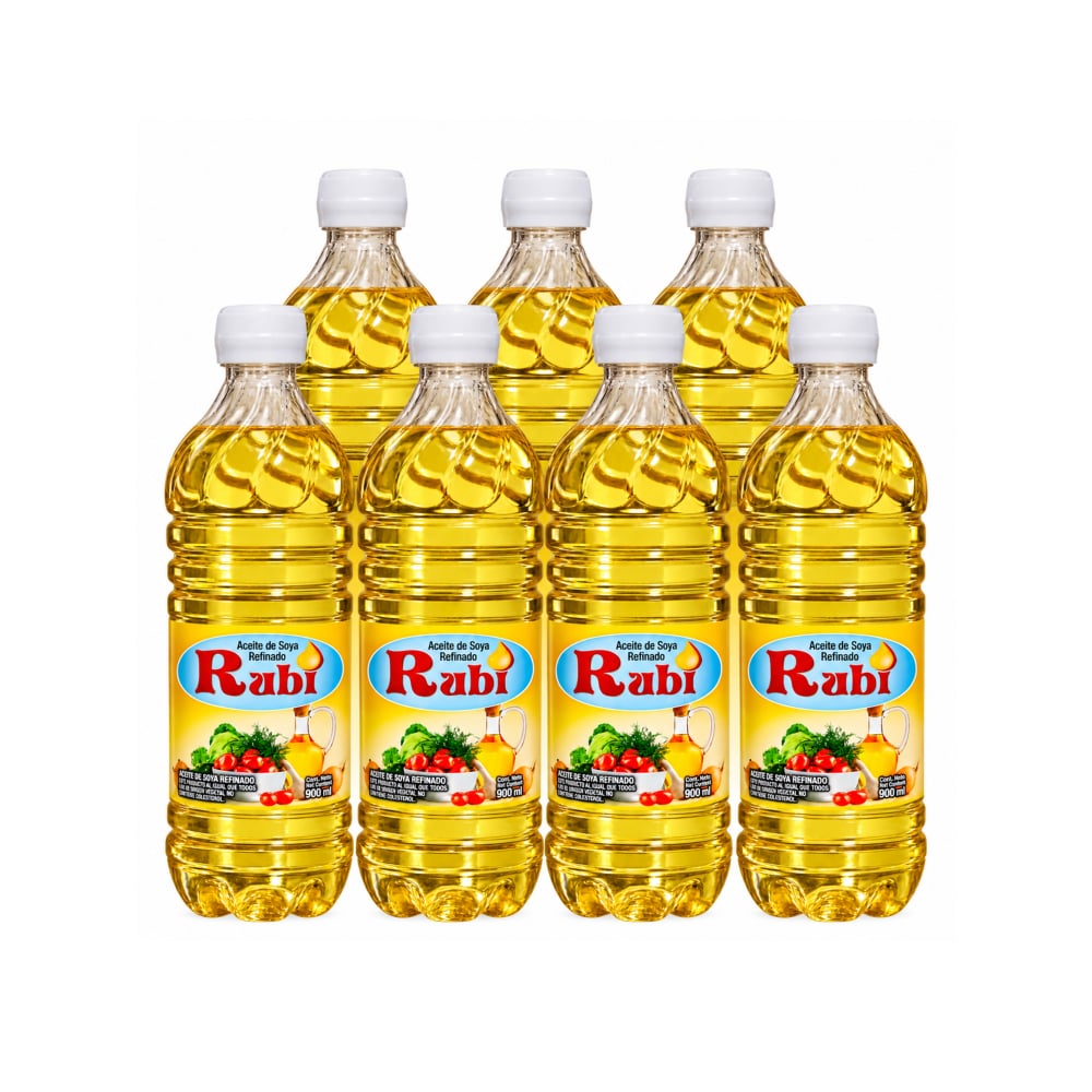 Aceite de soya refinado Rubi (7 x 900 ml) - Imagen 1