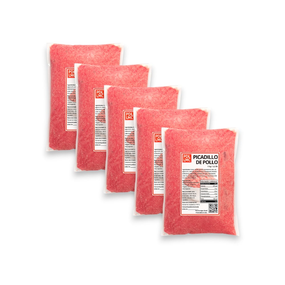Picadillo de pollo PDL LMC (5 x 1 kg / 2.2 lb) - Imagen 1