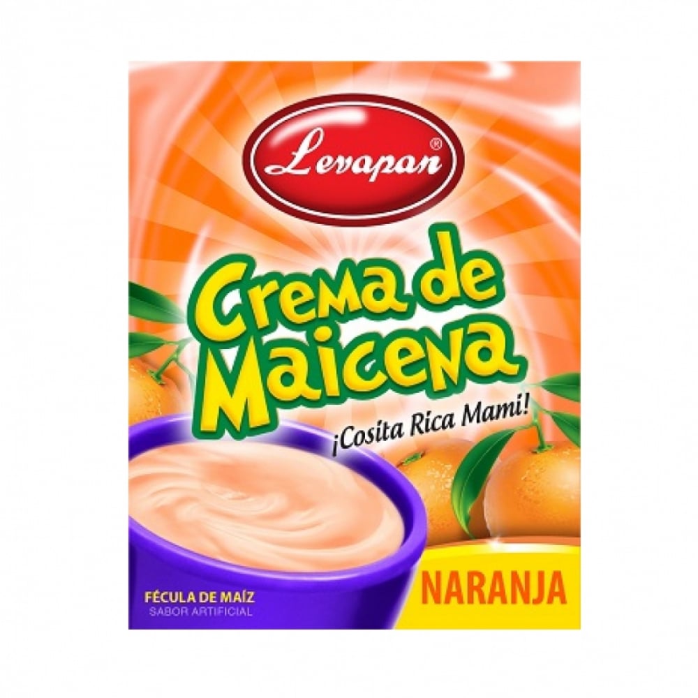 Crema de maicena con sabor a naranja Levapan (47 g / 1.66 oz) - Imagen 1