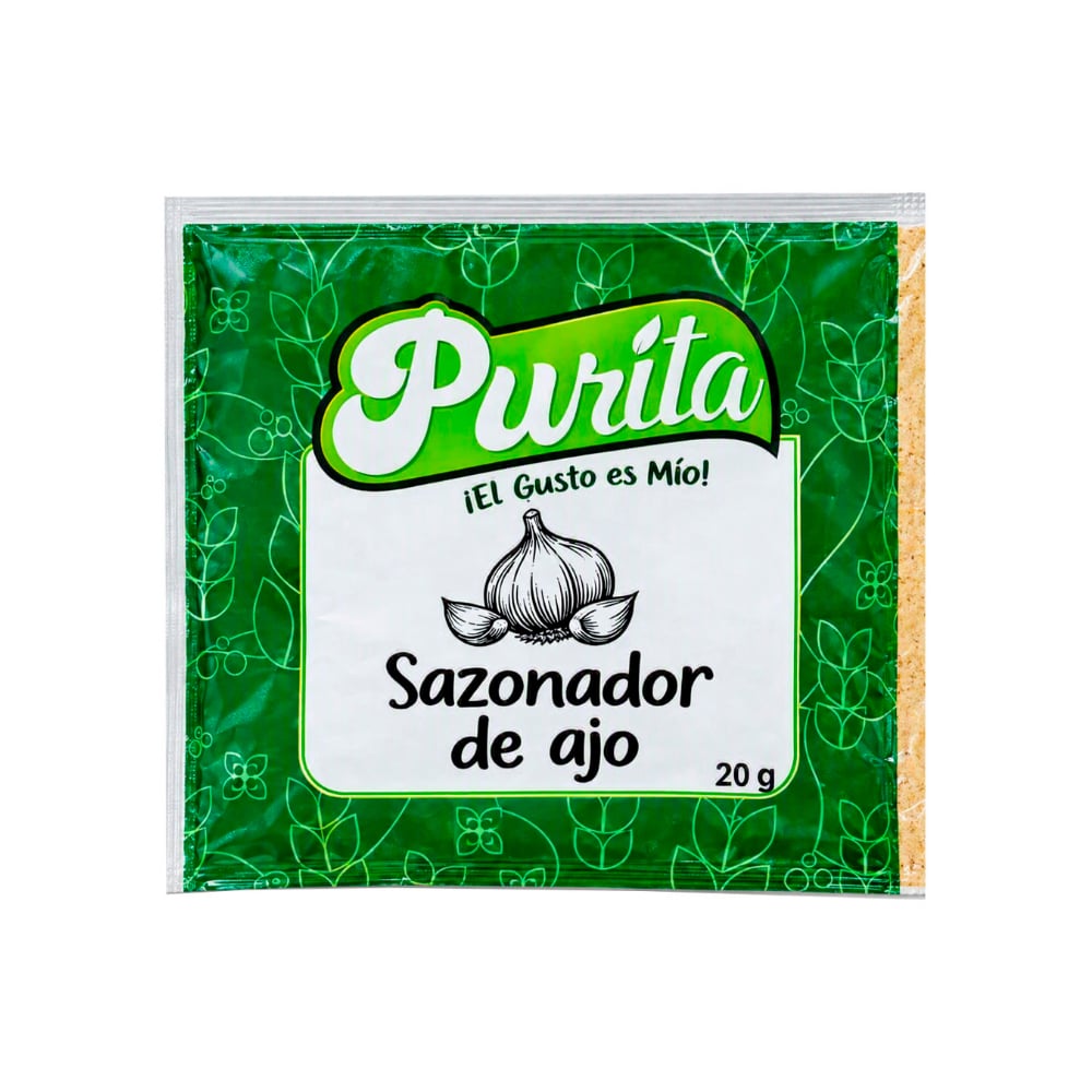 Sazonador de ajo Purita (20 g) - Imagen 1
