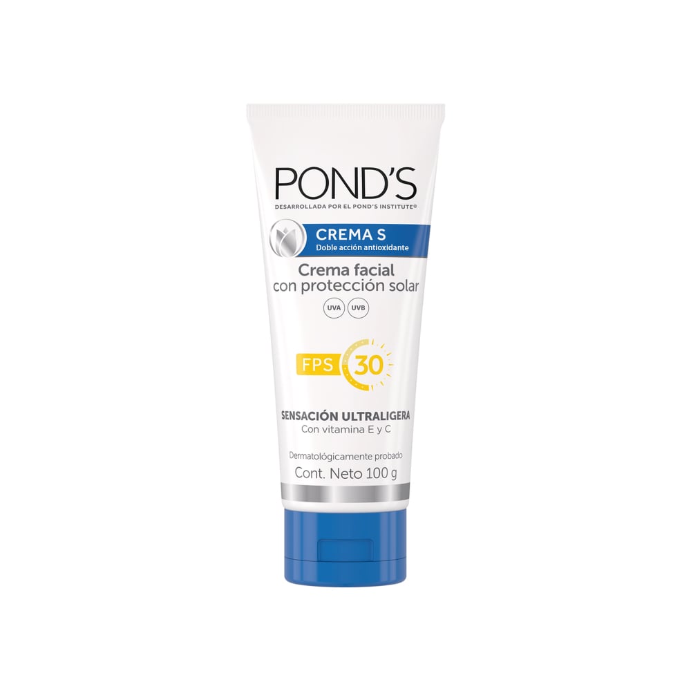 Crema facial con protección solar FPS 30 Doble acción antioxidante Pond's (100 g / 3.5 oz) - Imagen 1