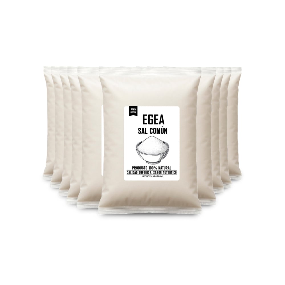 Sal común EGEA (10 x 500 g / 1.1 lb) - Imagen 1