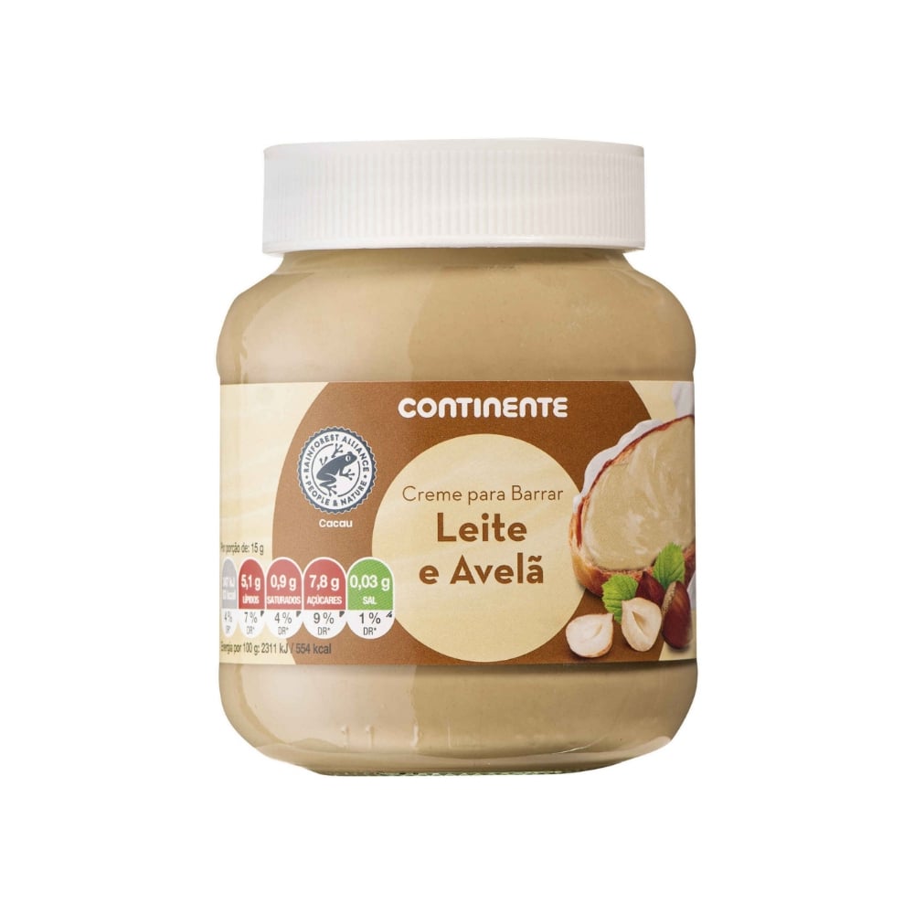 Crema para untar Duo de leche y avellana Continente (400 g / 14.11 oz) - Imagen 1