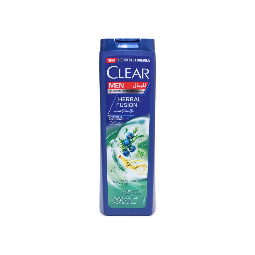 Champú y acondicionador anticaspa para hombres Herbal Fusion Clear (400 ml) - Imagen 1