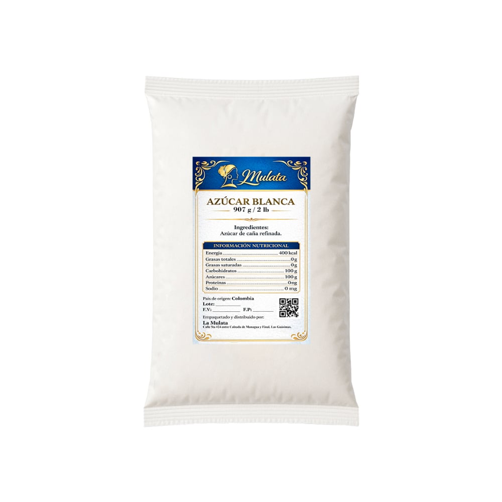 Azúcar blanca La Mulata (907 g / 2 lb) - Imagen 1