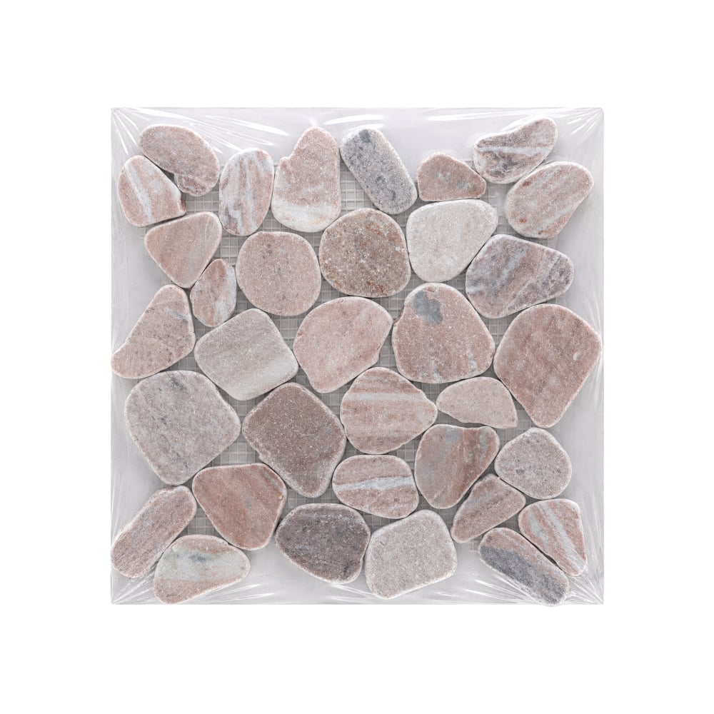Caja de losas - Mosaico Fantasy Brown 27 x 27 cm – piedra natural Zeric (10 U) - Imagen 1