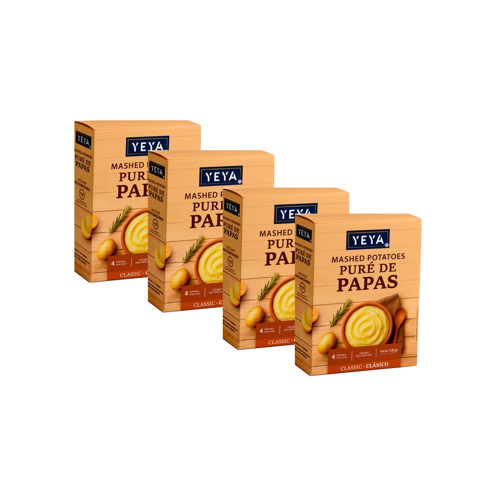 Puré de papas YEYA (4 x 4.4 oz / 125 g) - Imagen 1
