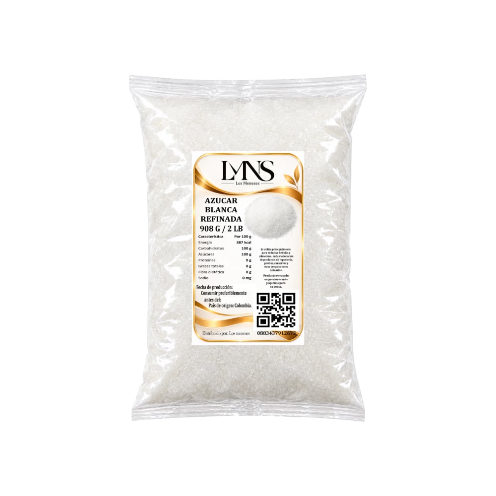 Azúcar blanca refinada Los Meneses (908 g / 2 lb) - Imagen 1