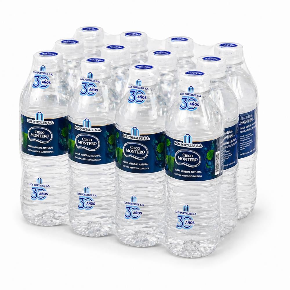 Agua mineral natural Ciego Montero (12 x 500 ml) - Imagen 1