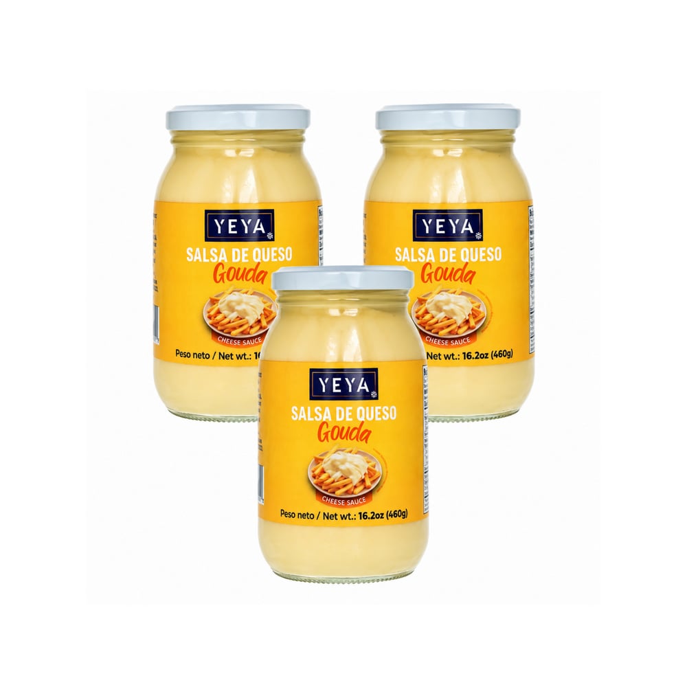 Salsa de queso Gouda YEYA (3 x 460 g / 16.2 oz) - Imagen 1