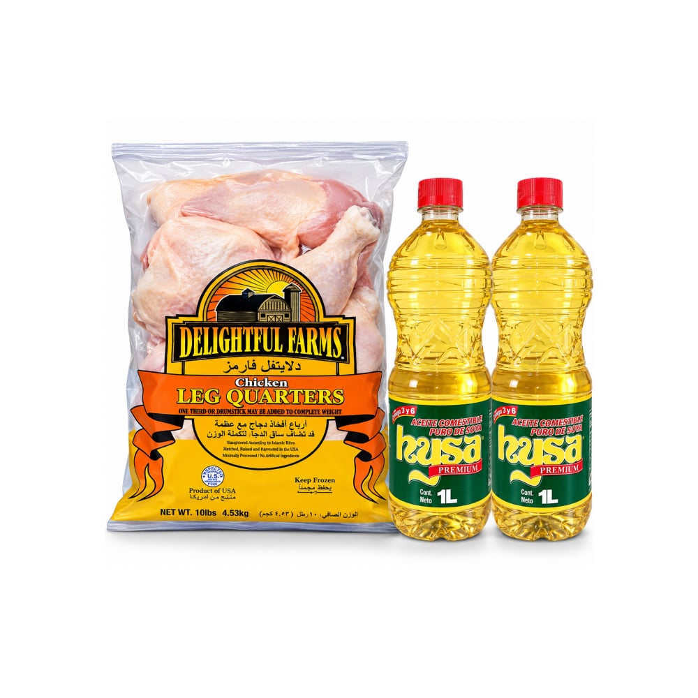 Aceite de soya + Cuartos traseros de pollo - Imagen 1