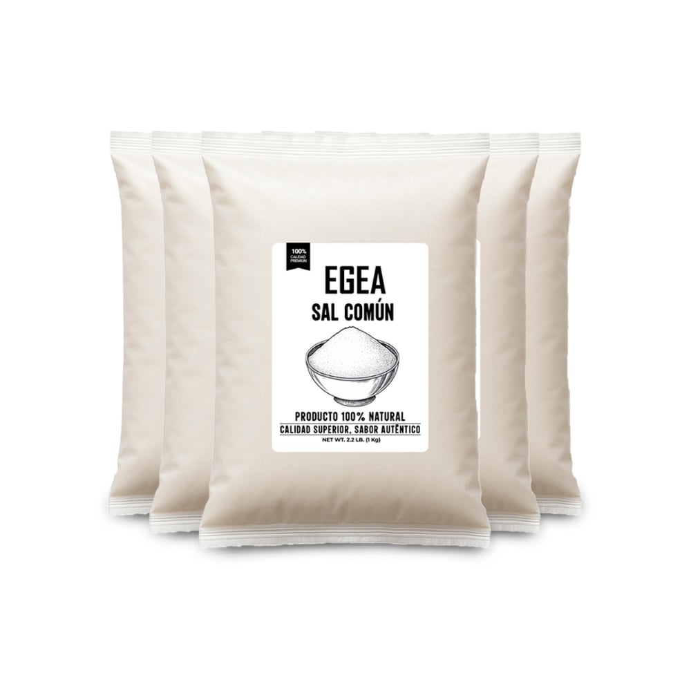 Sal común EGEA (5 x 1 kg / 2.2 lb) - Imagen 1