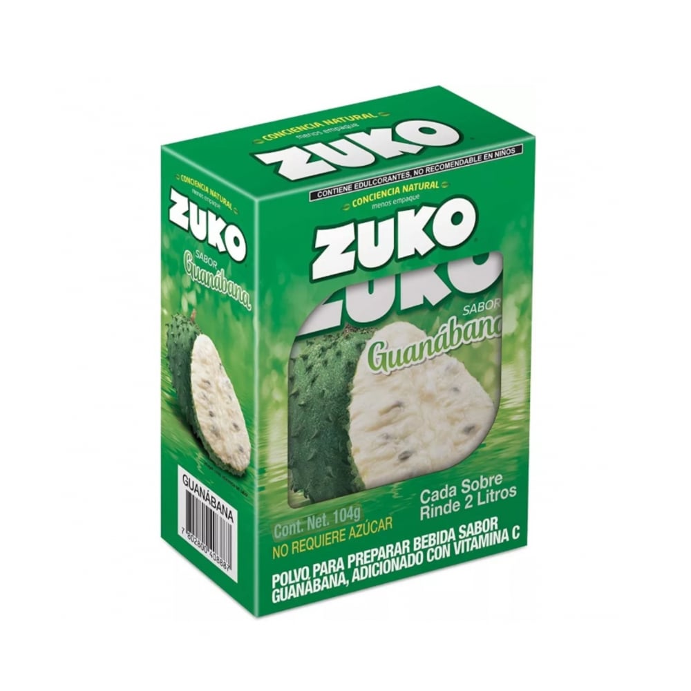 Refresco instantáneo sabor a guanábana Zuko (104 g / 3.67 oz) - Imagen 1