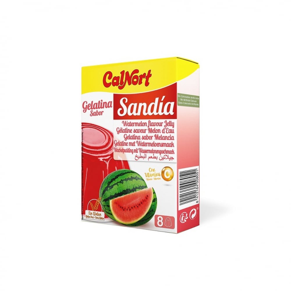 Gelatina sabor sandía Calnort (170 g / 6 oz) - Imagen 1
