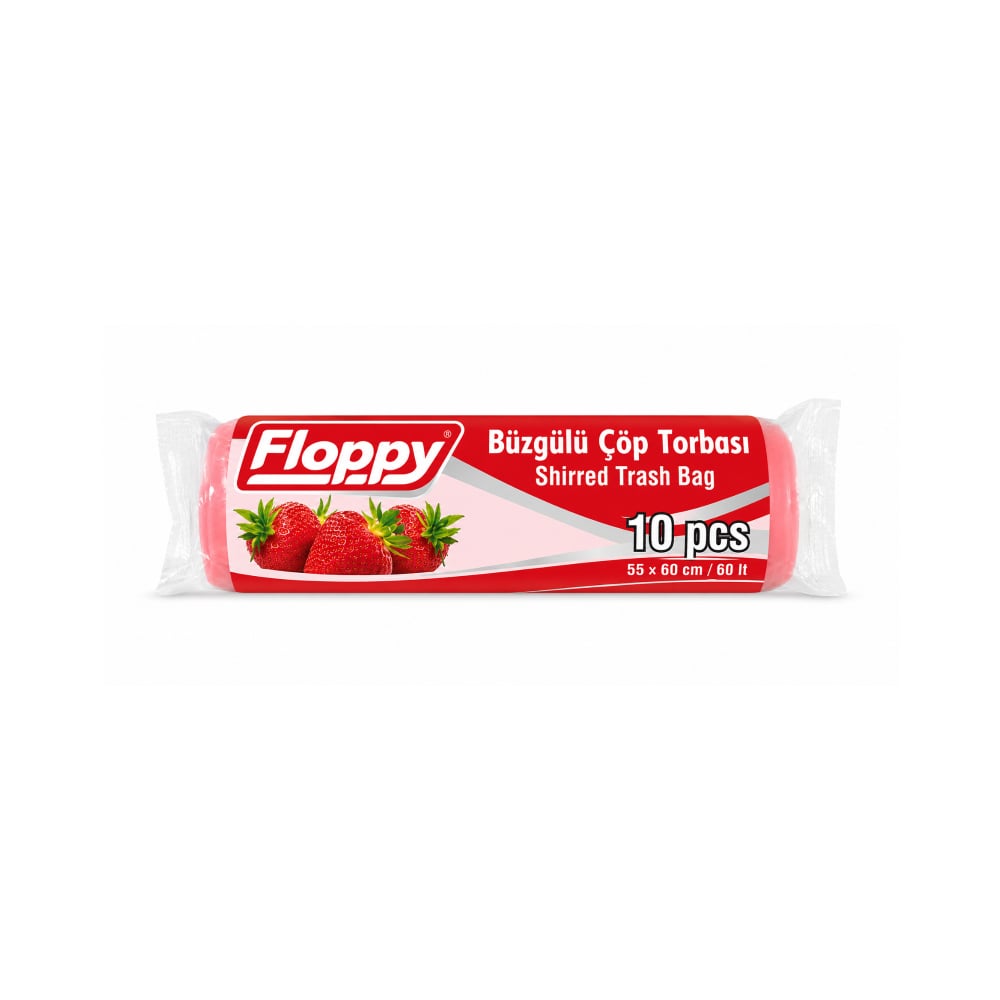 Bolsas de basura con pliegues con aroma a fresa Floppy (10 U) - Imagen 1