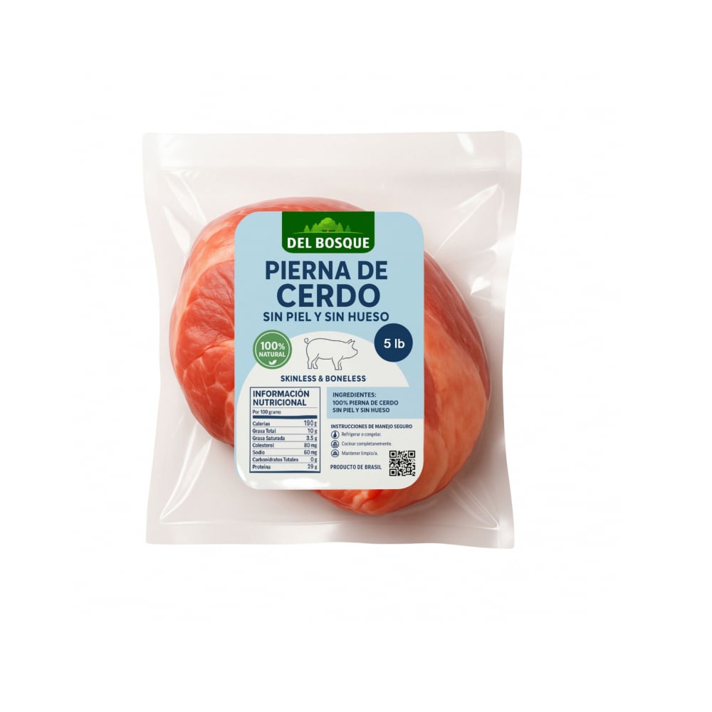 Pierna de cerdo sin piel y sin hueso Del Bosque (2.26 kg / 5 lb) - Imagen 1