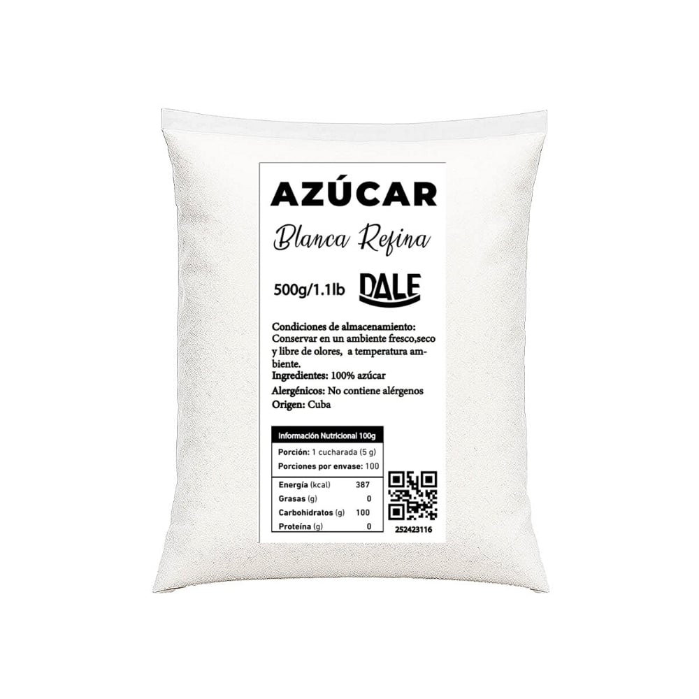 Azúcar blanca refina Dale (500 g / 1.1 lb) - Imagen 1