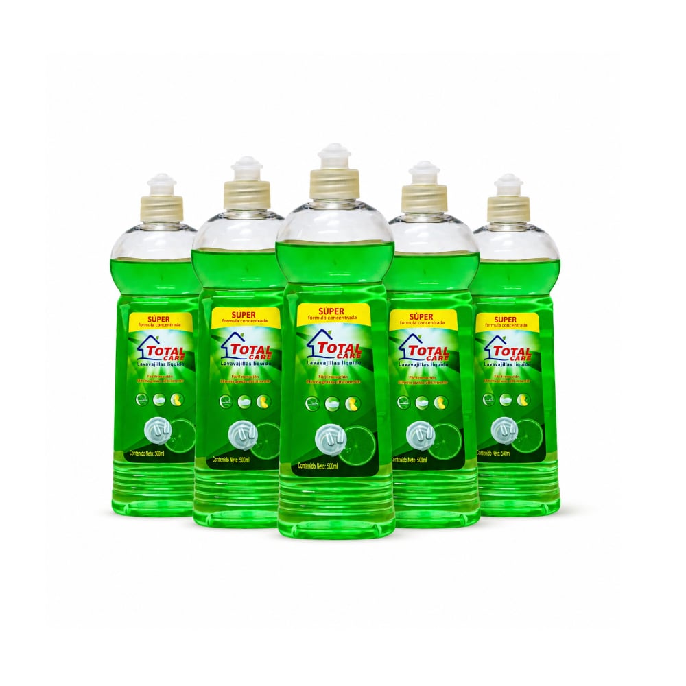 Combo Lavavajillas líquido Total Care (5 x 500 ml / 16.91 fl oz) - Imagen 1