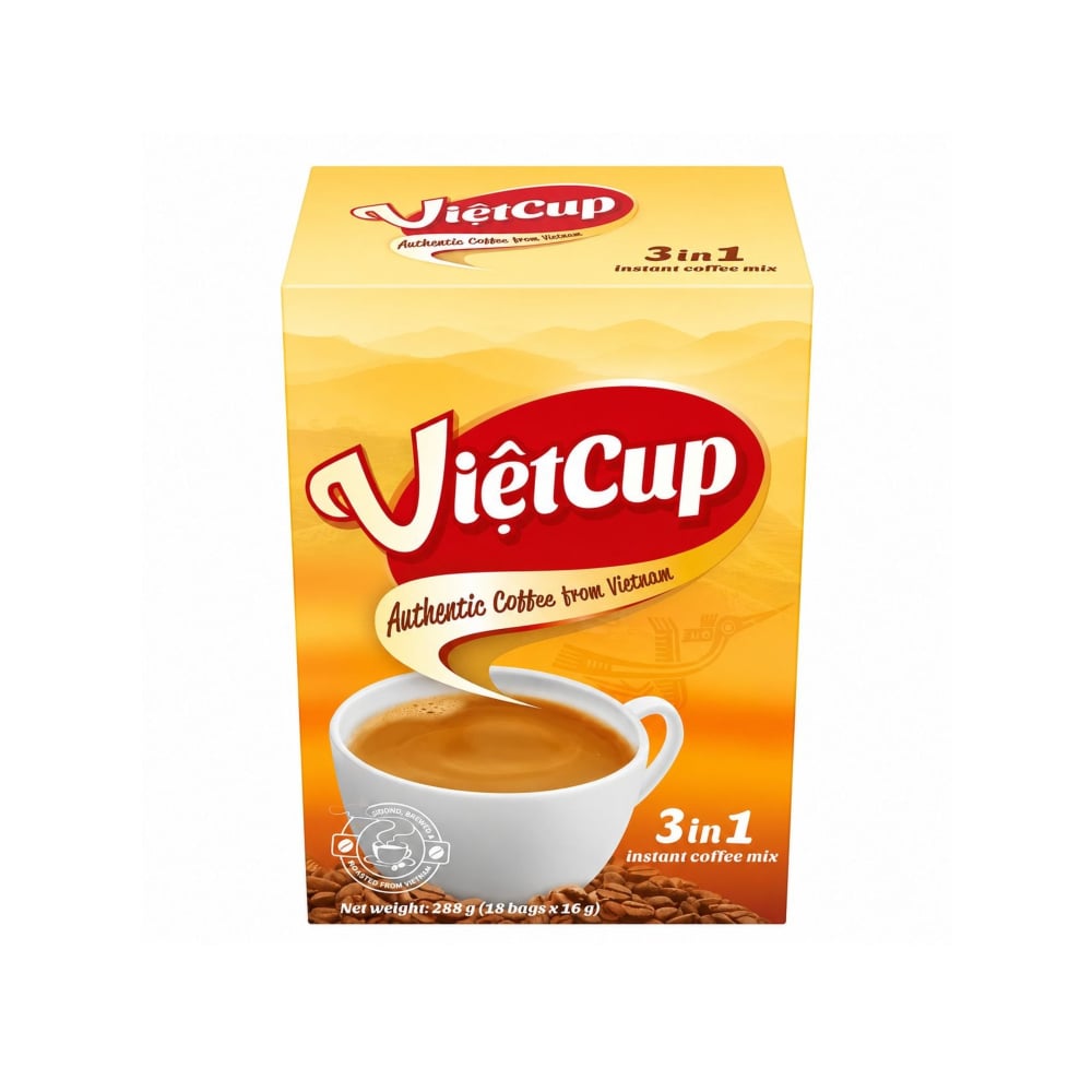 Café auténtico de Vietnam 3 en 1 VietCup (288 g / 10.15 oz) - Imagen 1