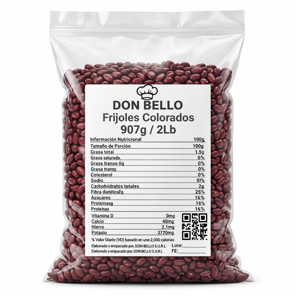 Frijoles colorados Don Bello (907 g / 2 lb) - Imagen 1