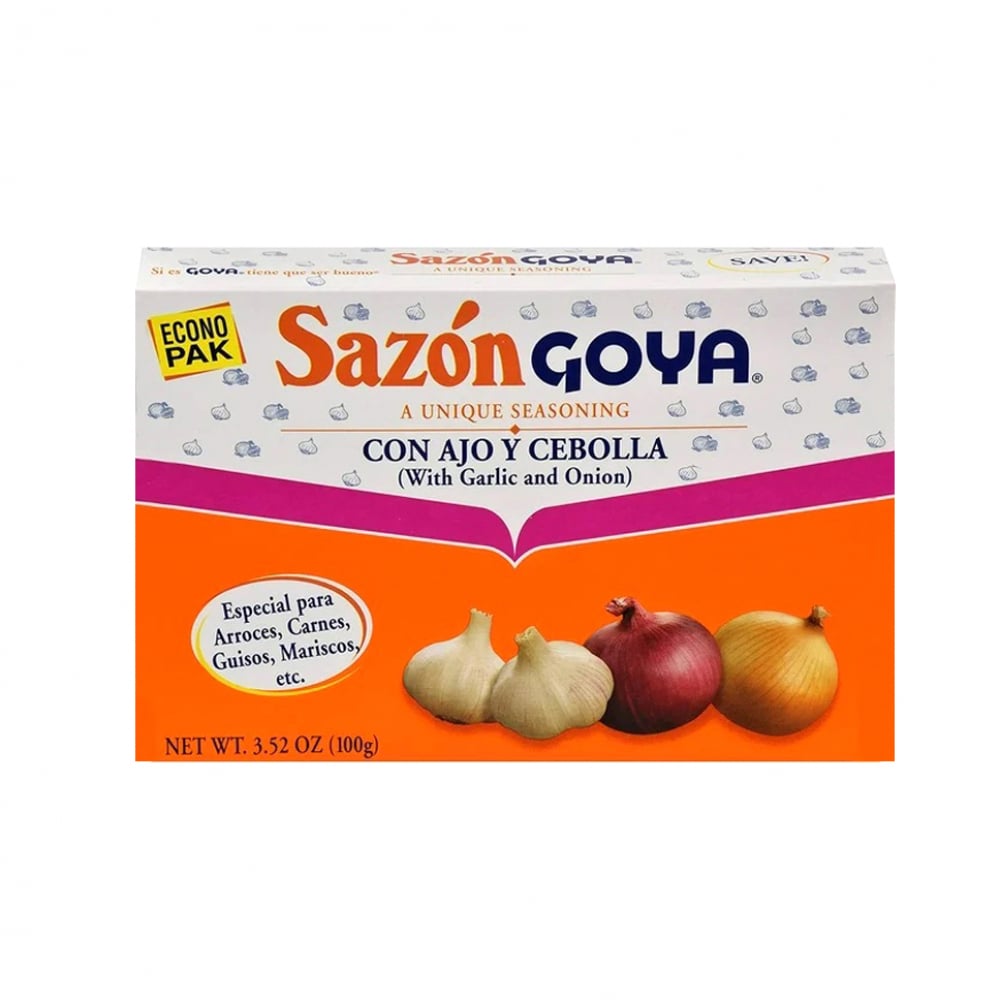 Sazón con ajo y cebolla Goya (100 g / 3.5 oz) - Imagen 1