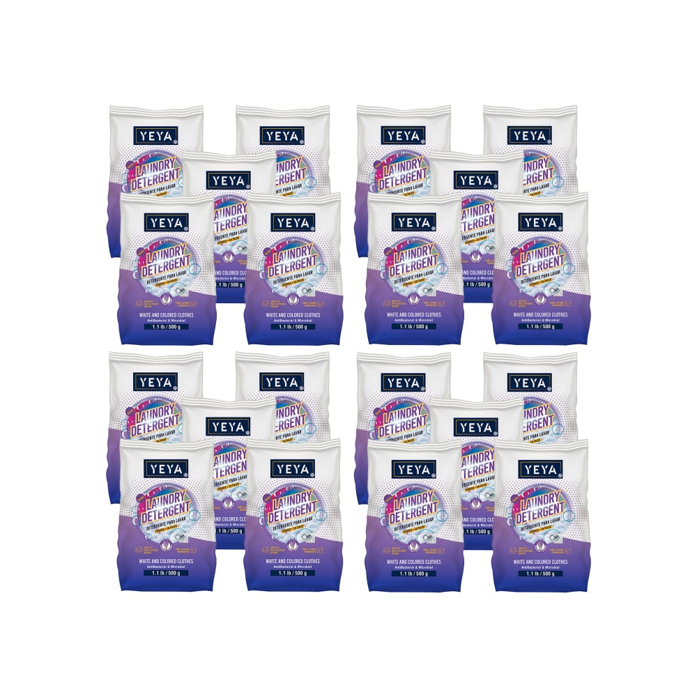 Detergente en polvo con aroma a lavanda Yeya (20 x 500 g / 1.1 lb) - Imagen 1