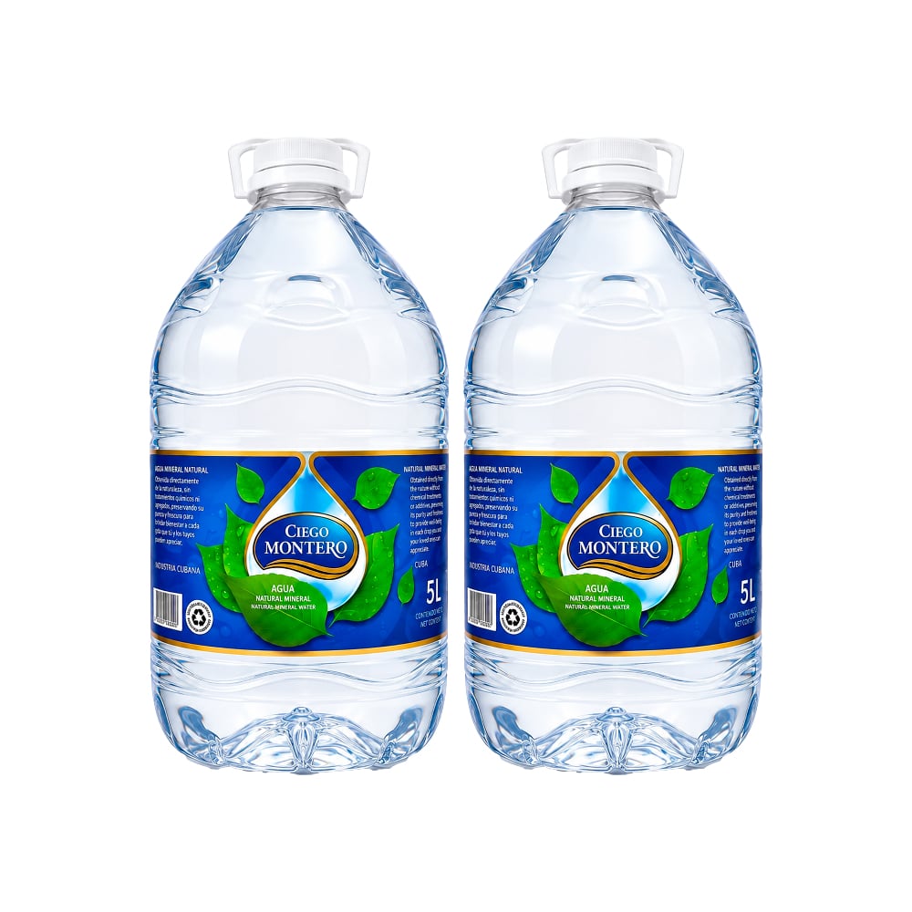Agua mineral natural Ciego Montero (2 x 5000 ml) - Imagen 1