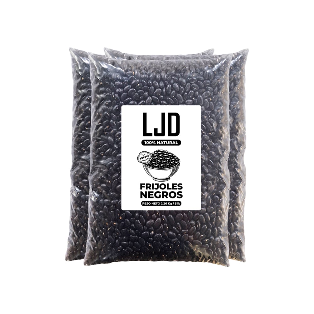 Frijoles negros LJD (3 x 2.26 kg / 5 lb) - Imagen 1