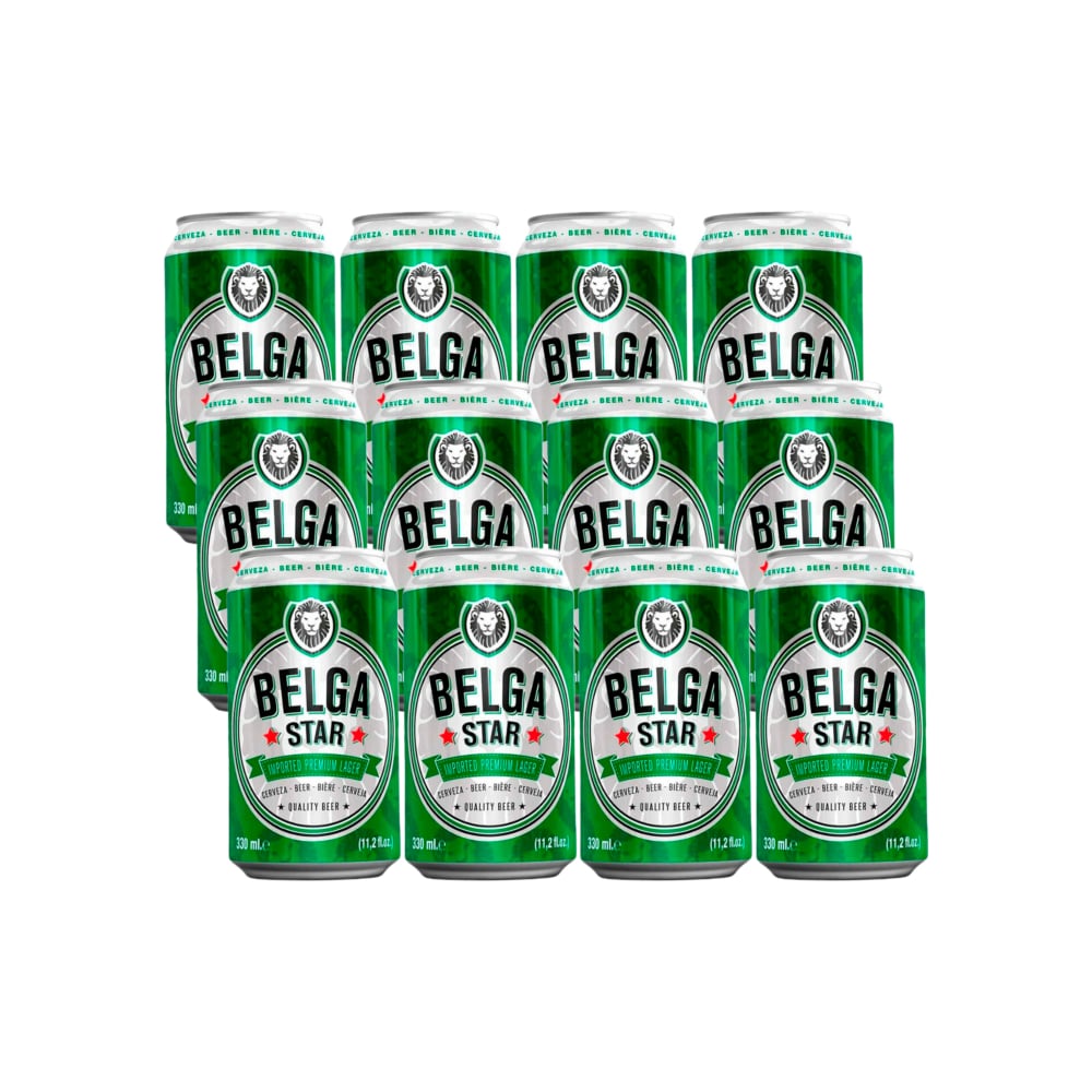 Cerveza premium Belga Star (12 x 330 ml) - Imagen 1