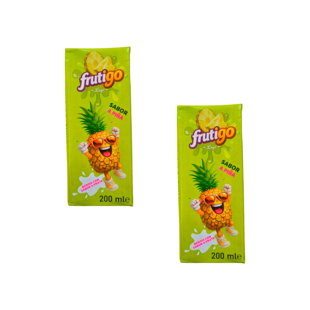 Jugo sabor a piña Frutigo (2 X 200 ml / 6.76 floz) - Imagen 1