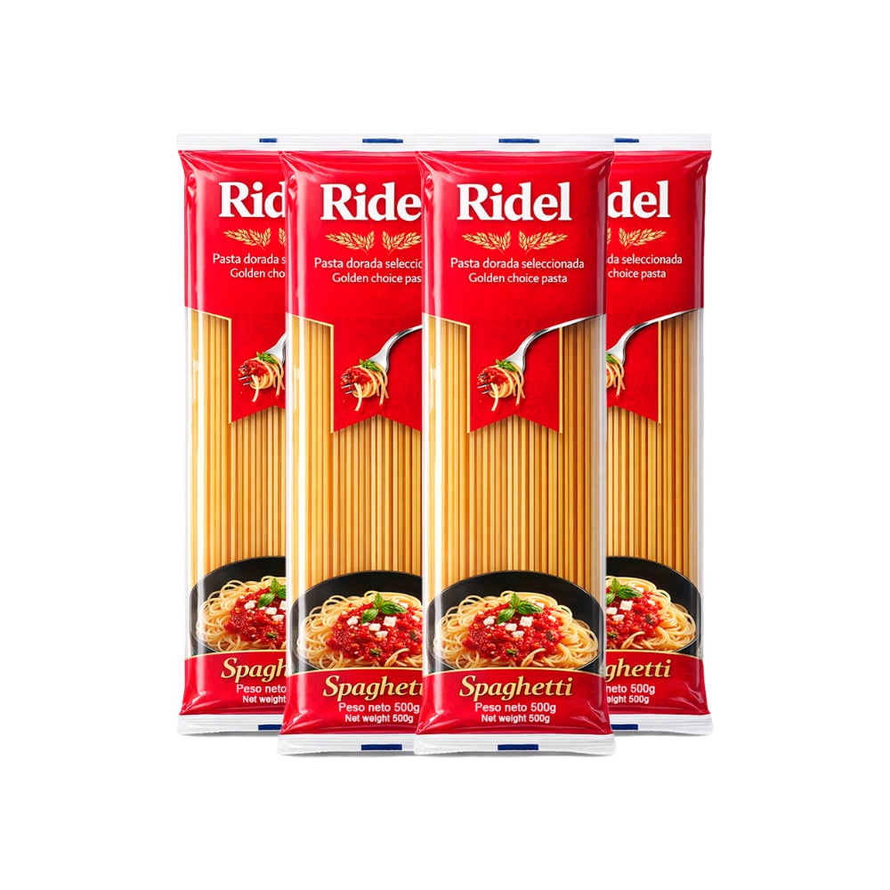 Espaguetis Ridel (4 x 500 g / 1.1 lb) - Imagen 1