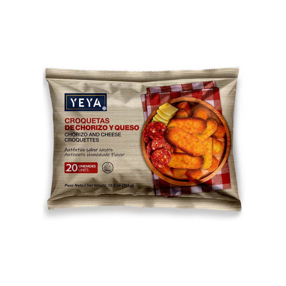 Croquetas de Chorizo y Queso YEYA (363 g / 12.8 oz) - Imagen 1