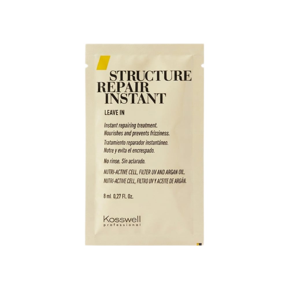 Tratamiento reparador instantáneo sin enjuague con células nutritivas y aceite de argán Kosswell (8 ml) - Imagen 1