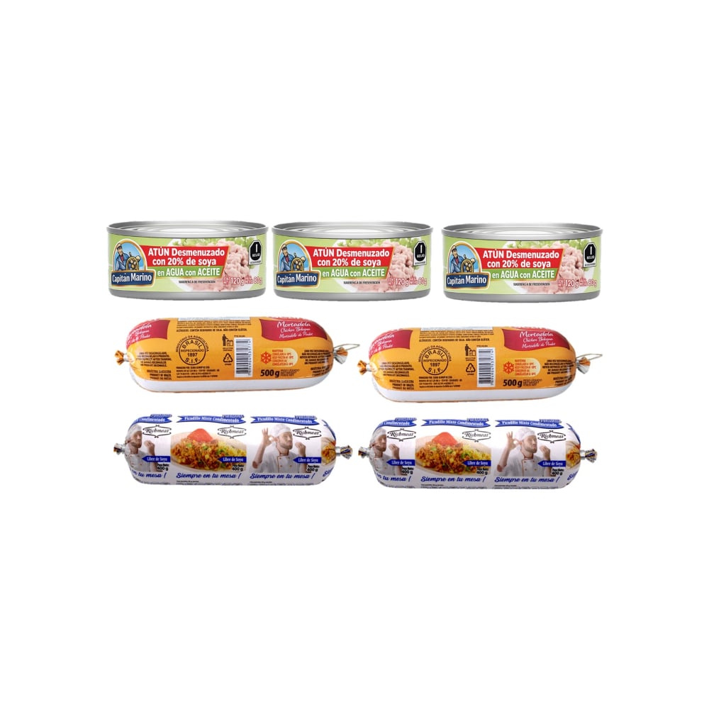 Combo mixto (atún, mortadela y picadillo) - Imagen 1