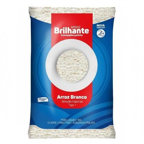Arroz Blanco Superior (1kg) BRILHANTE - Imagen 1