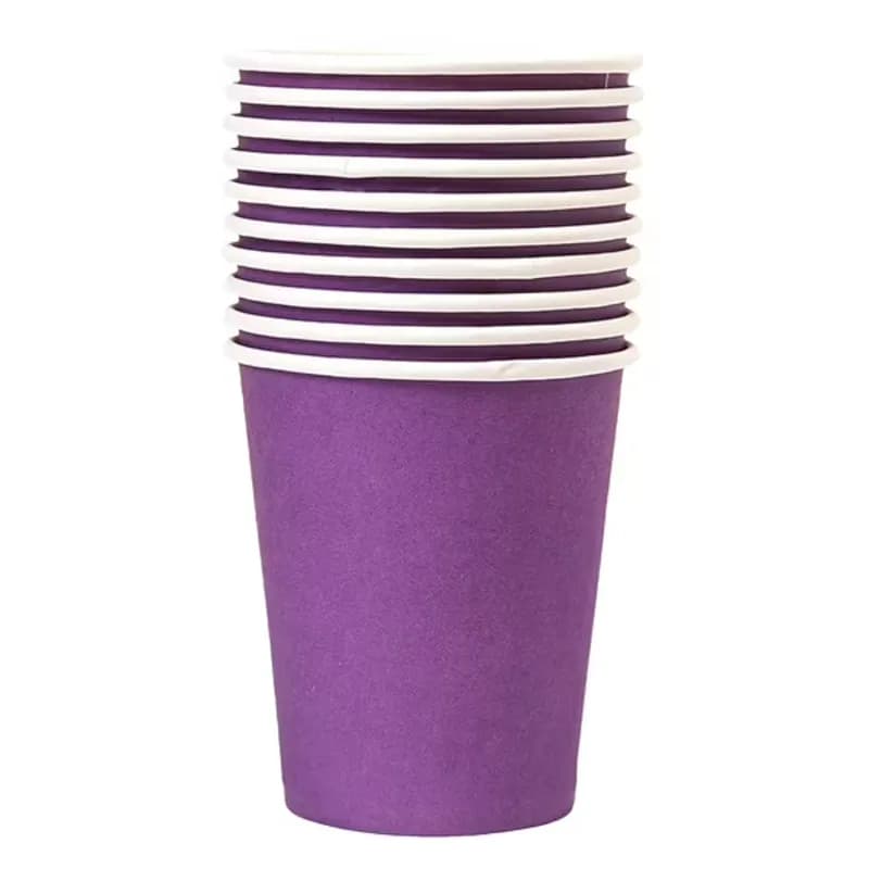 Vasos desechables Morado