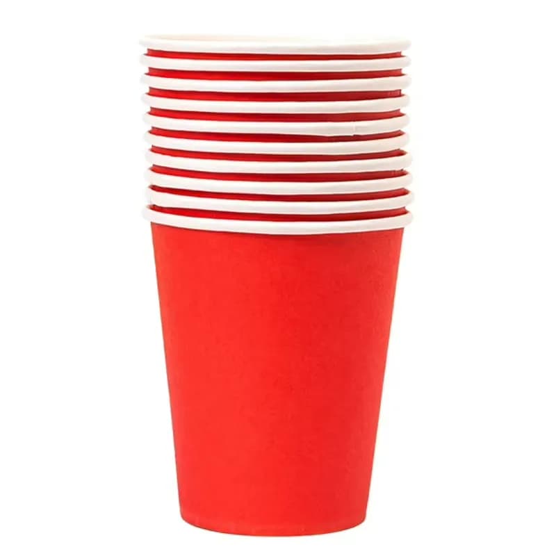 Vasos desechables Rojos