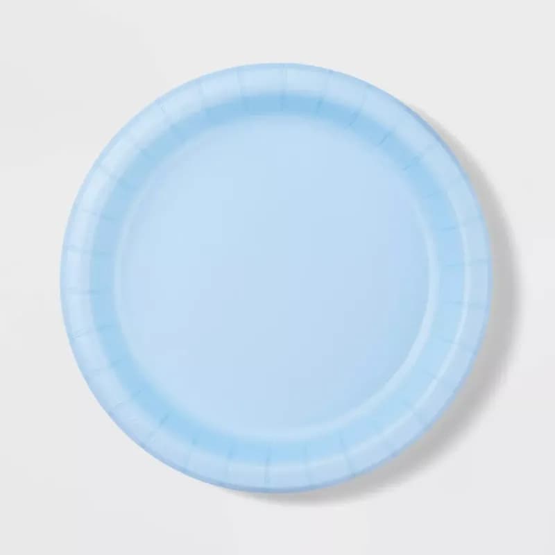 Platos desechables Azul