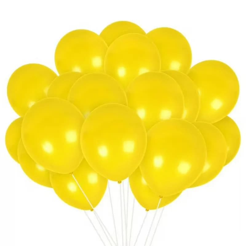 Paquete de globos amarillos