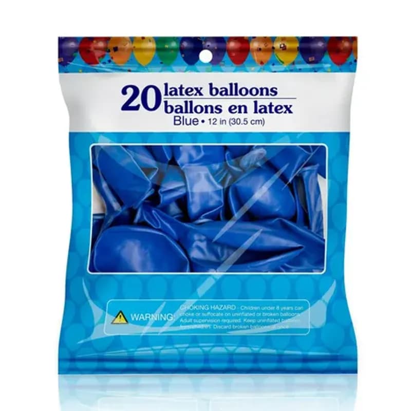 Paquete de globos azul