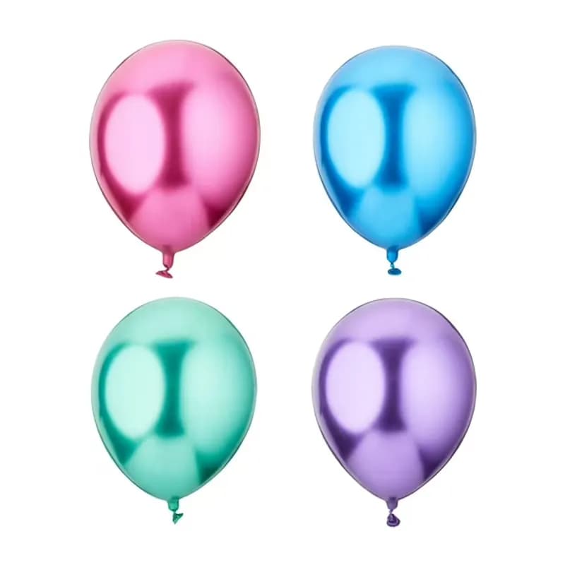Paquete de globos color multicolor perlado