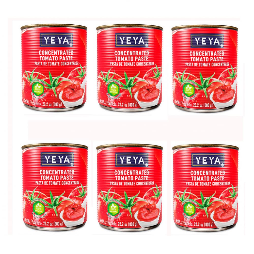Pasta de tomate concentrada Yeya (6 x 800 g / 1.76 lb) - Imagen 1