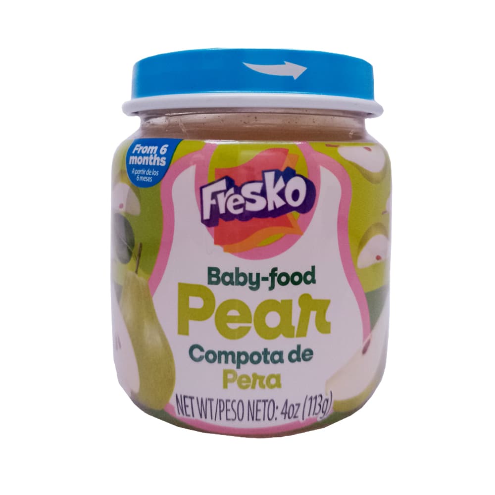 Compota de pera Fresko (113 g / 4 oz) - Imagen 1