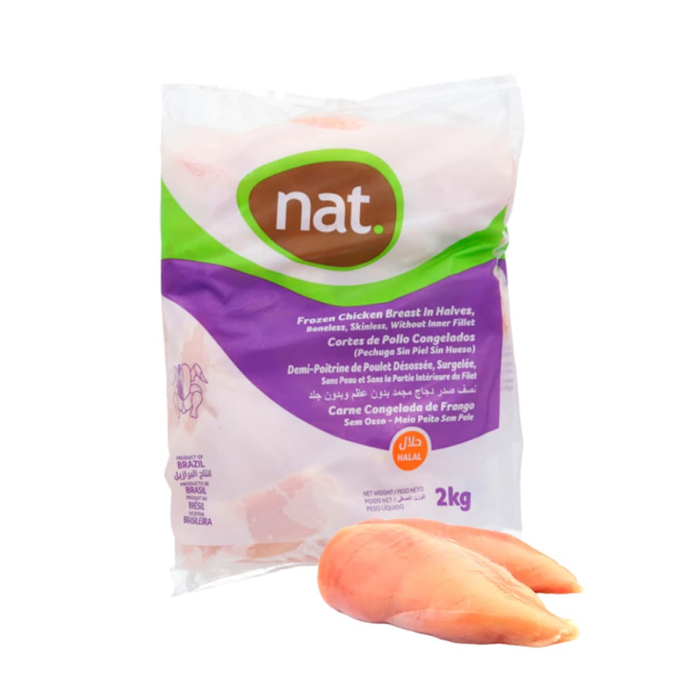 Pechuga de pollo sin piel y sin hueso Nat (2 kg / 4.4 lb) - Imagen 1