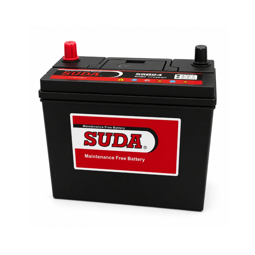 Batería automotriz libre de mantenimiento de plomo-ácido sellada 12V 45Ah Suda N55B24 - Imagen 1