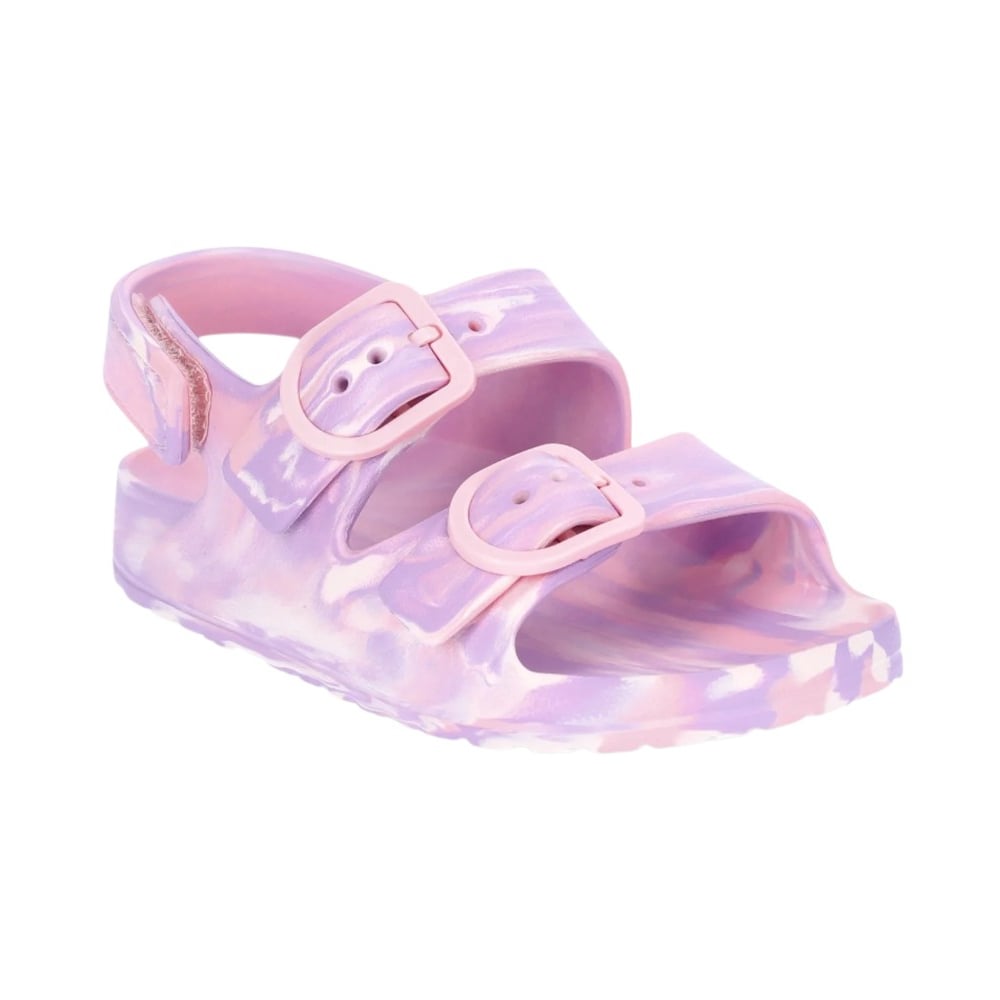 Sandalias de hebillas color rosa degradado para niñas Wonder Nation (Talla 7-8) - Imagen 1