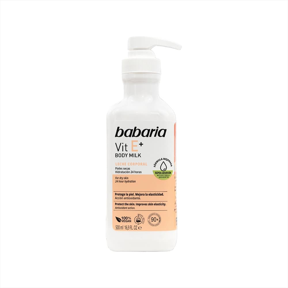 Leche corporal con vitamina E Babaria (500 ml) - Imagen 1
