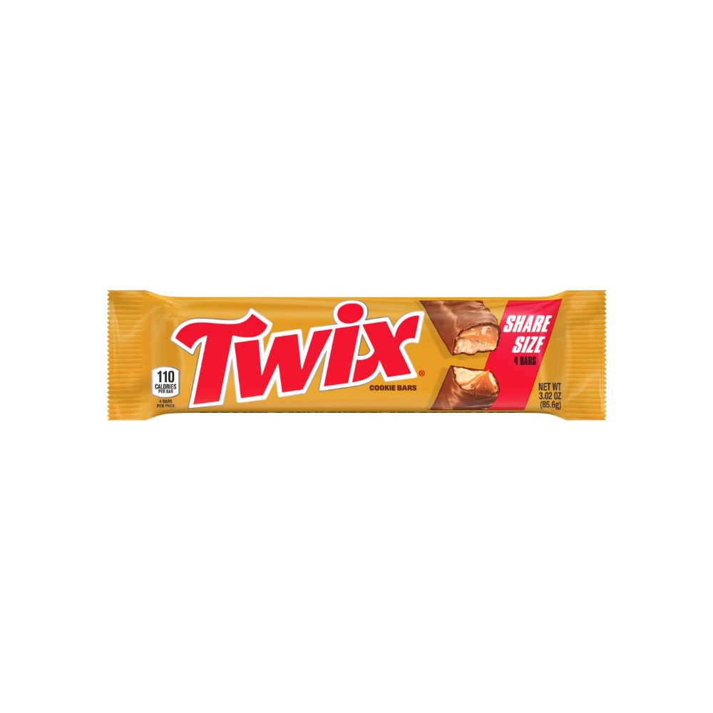 Barra de chocolate con leche y caramelo Twix (85.6 g / 3.02 oz) - Imagen 1