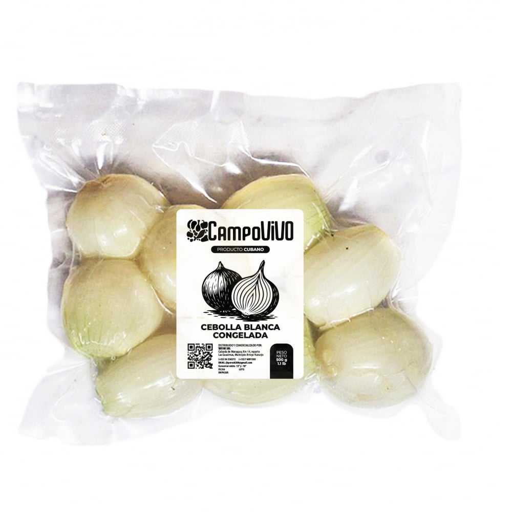Cebolla blanca congelada Campo Vivo (500 g / 1.1 lb) - Imagen 1